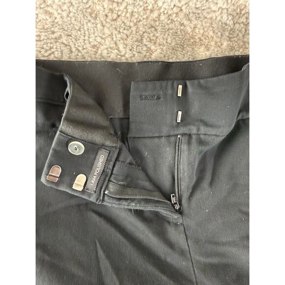 Maurices Size 9/10 Minimalist Casual Flat Front Pants Black Button Zip - Picture 7 of 11